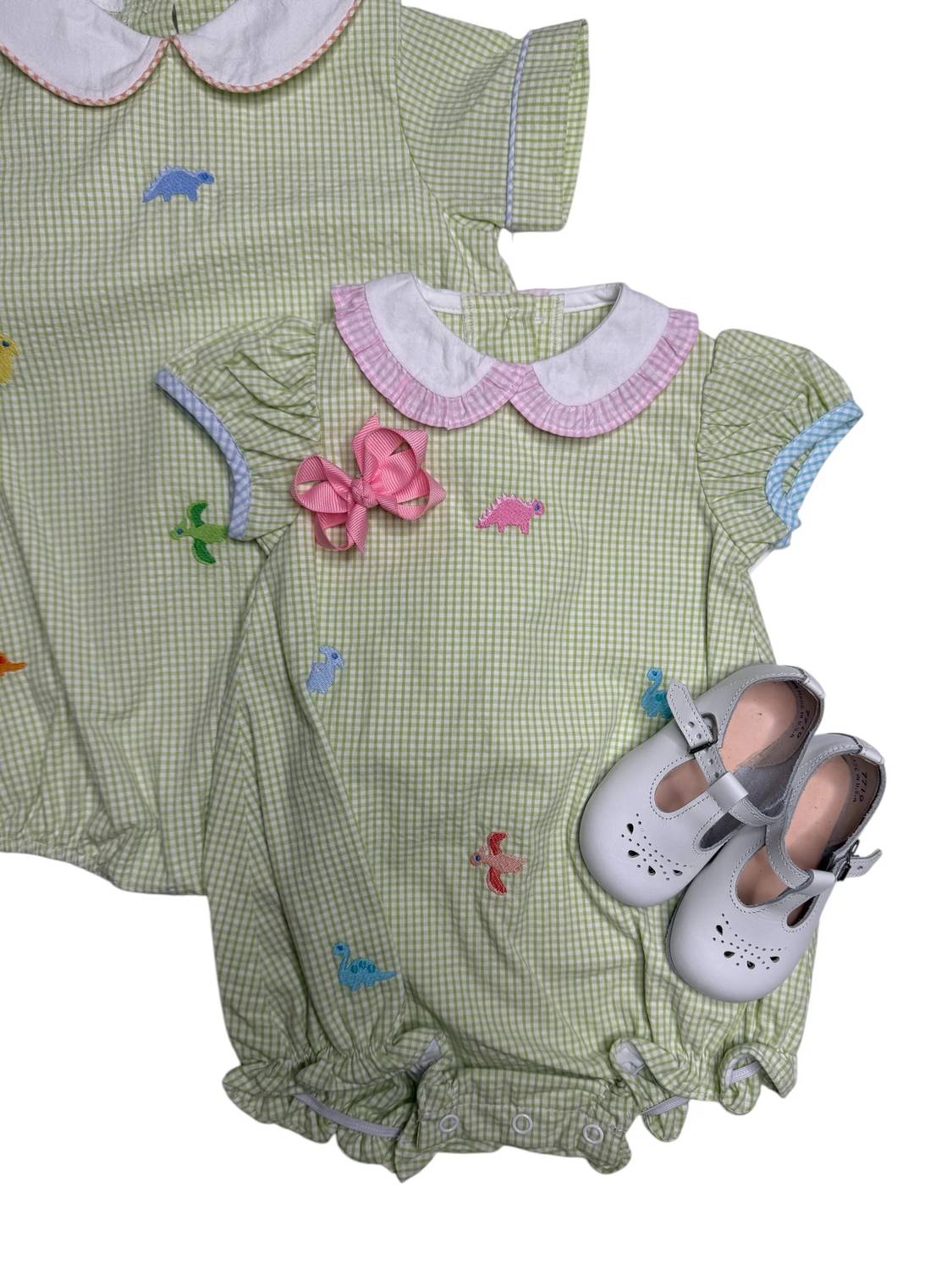 Girl's Dino Amber Bubble Romper