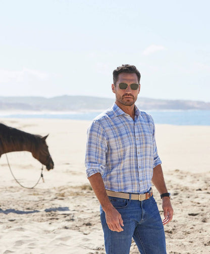 Linen Check Sport Shirt