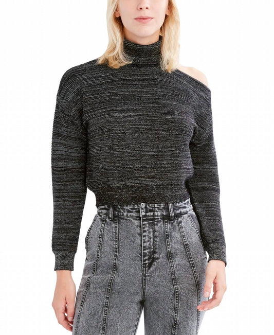 Cold-Shoulder Turtleneck Sweater