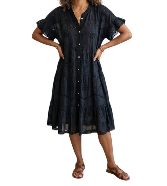 Rose Button Down Dress