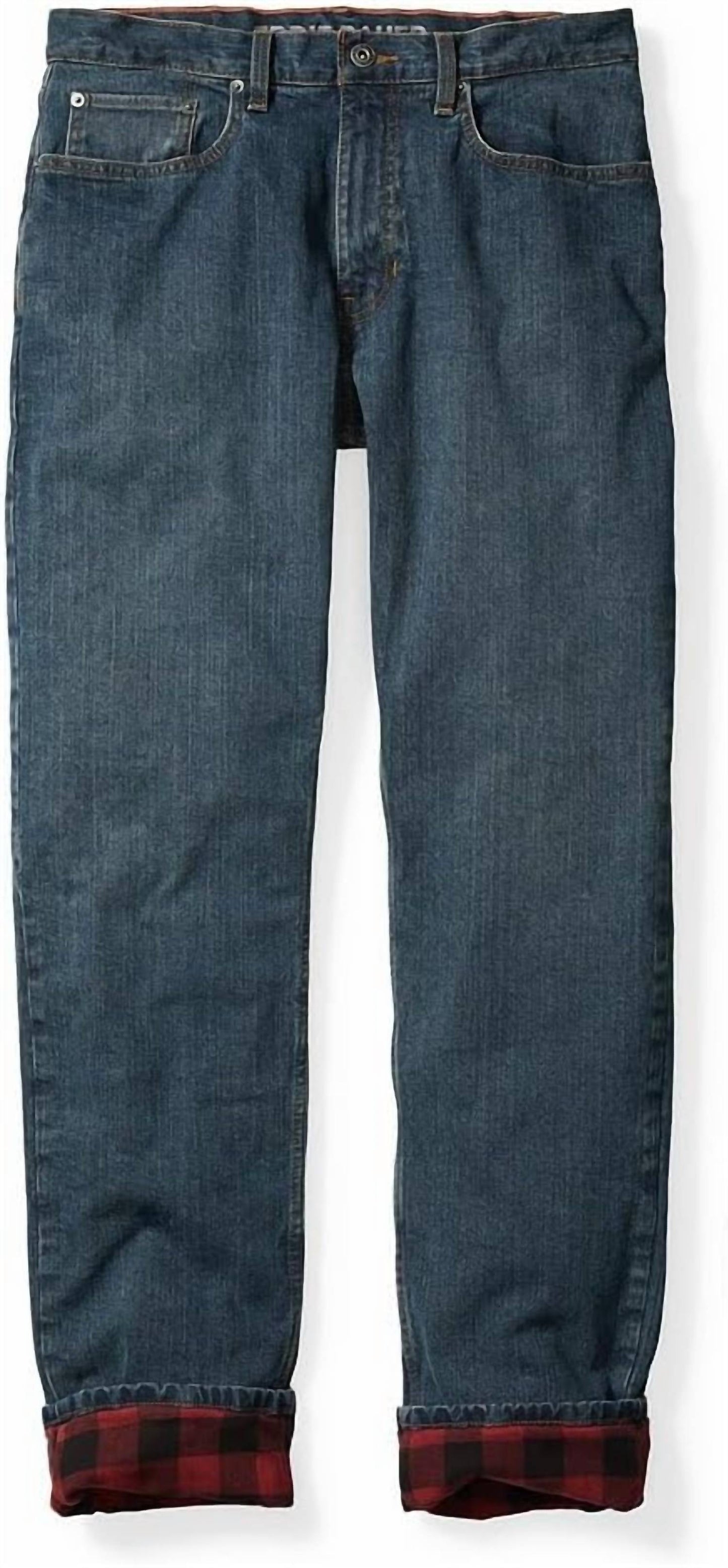 H2low Flex Flannel Lined Straight Leg Jeans