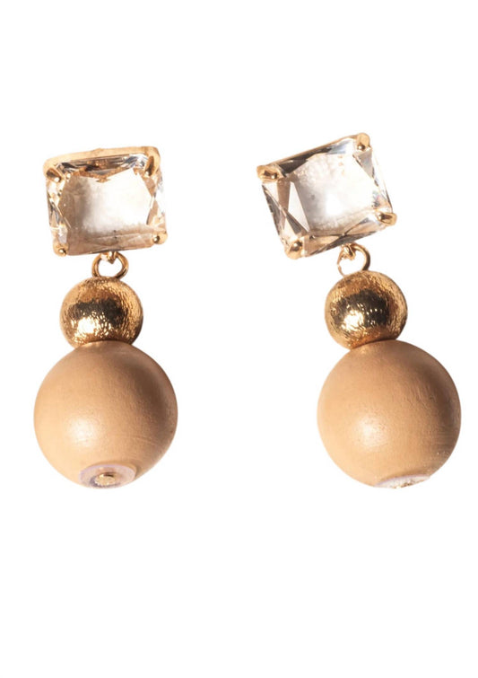 Women's Crystal Squares Earrings