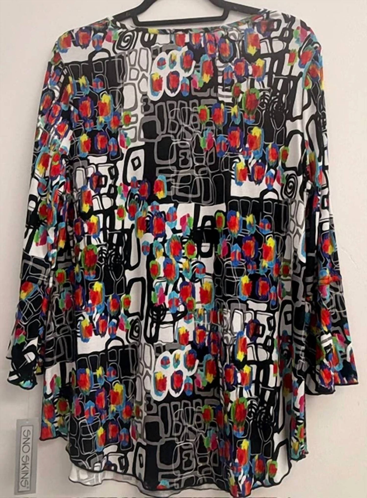 Viscose 3/4 Flounce Sleeve Blouse