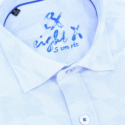 Geo-shapes Button Down Jacquard Shirt