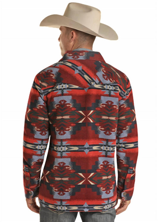 Aztec Wool Commander Coat