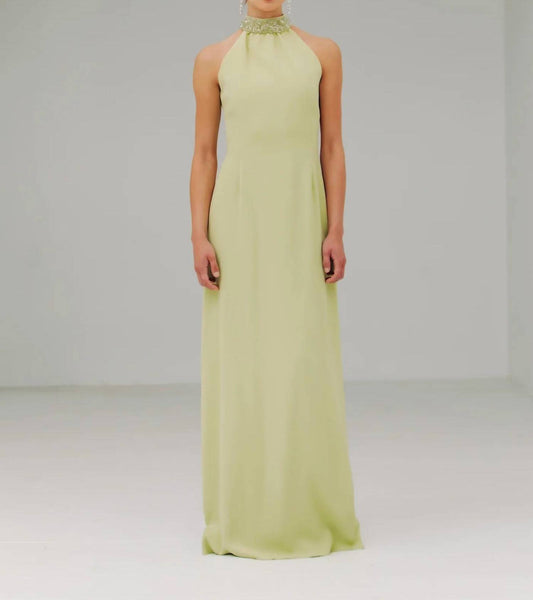 Gemmed T Neck Sheath with London Skirt