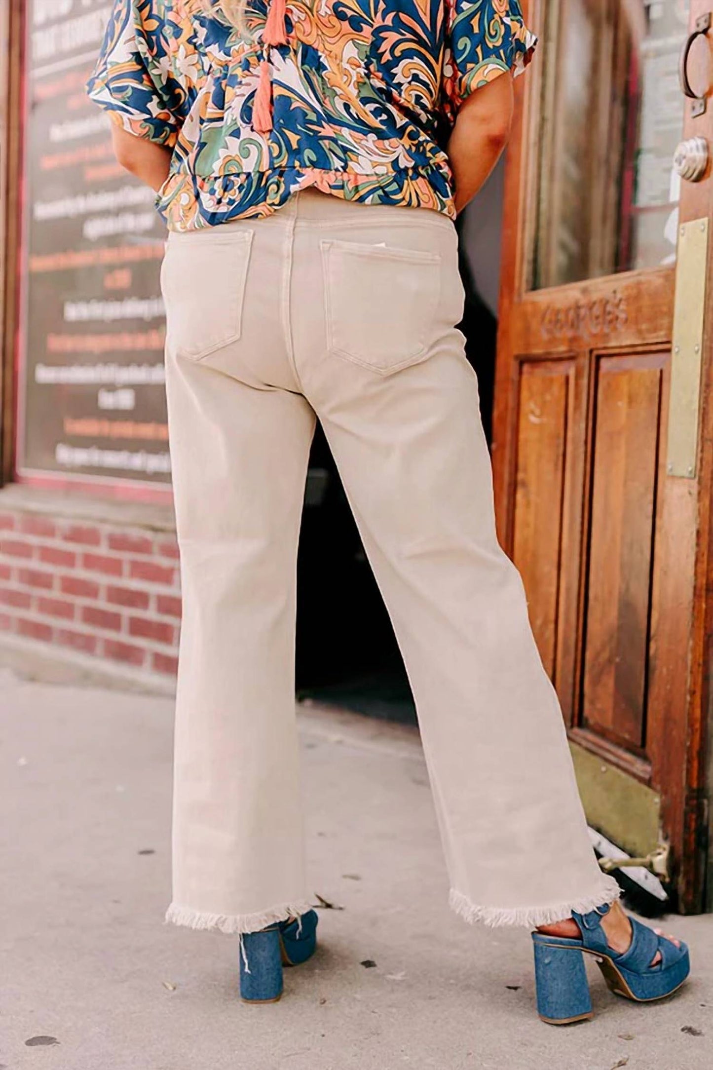 Eras High Waist Distressed Jeans - Plus