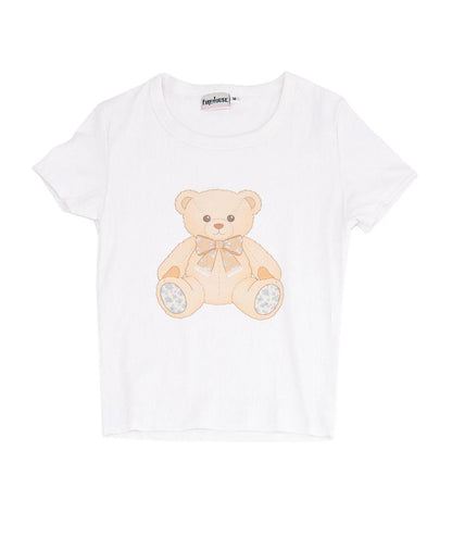 Girls Teddy Time Rib Tee