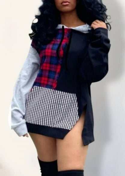 Pattie Plaid Print Top