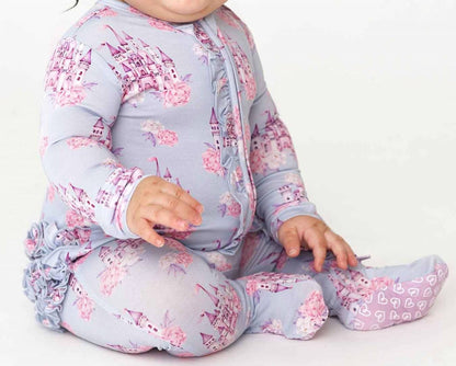 Jules Ruffled Zippered Footies