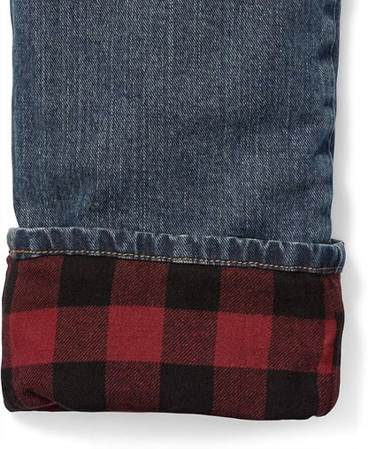 H2low Flex Flannel Lined Straight Leg Jeans