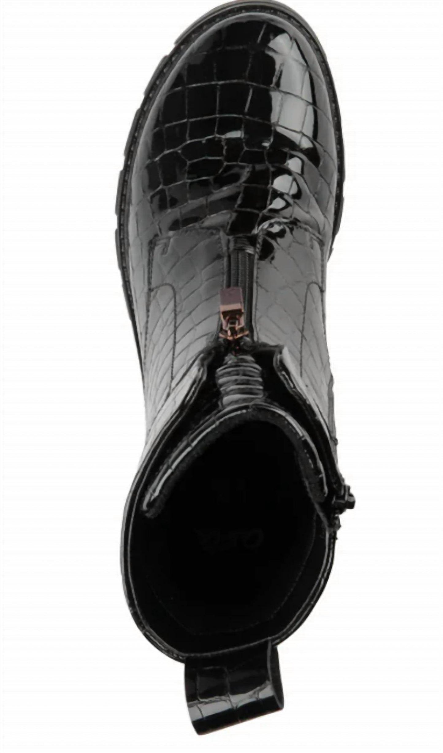 Ara Shoes - Women's Deon Croco Patent Leather Boot - Rack Hunt