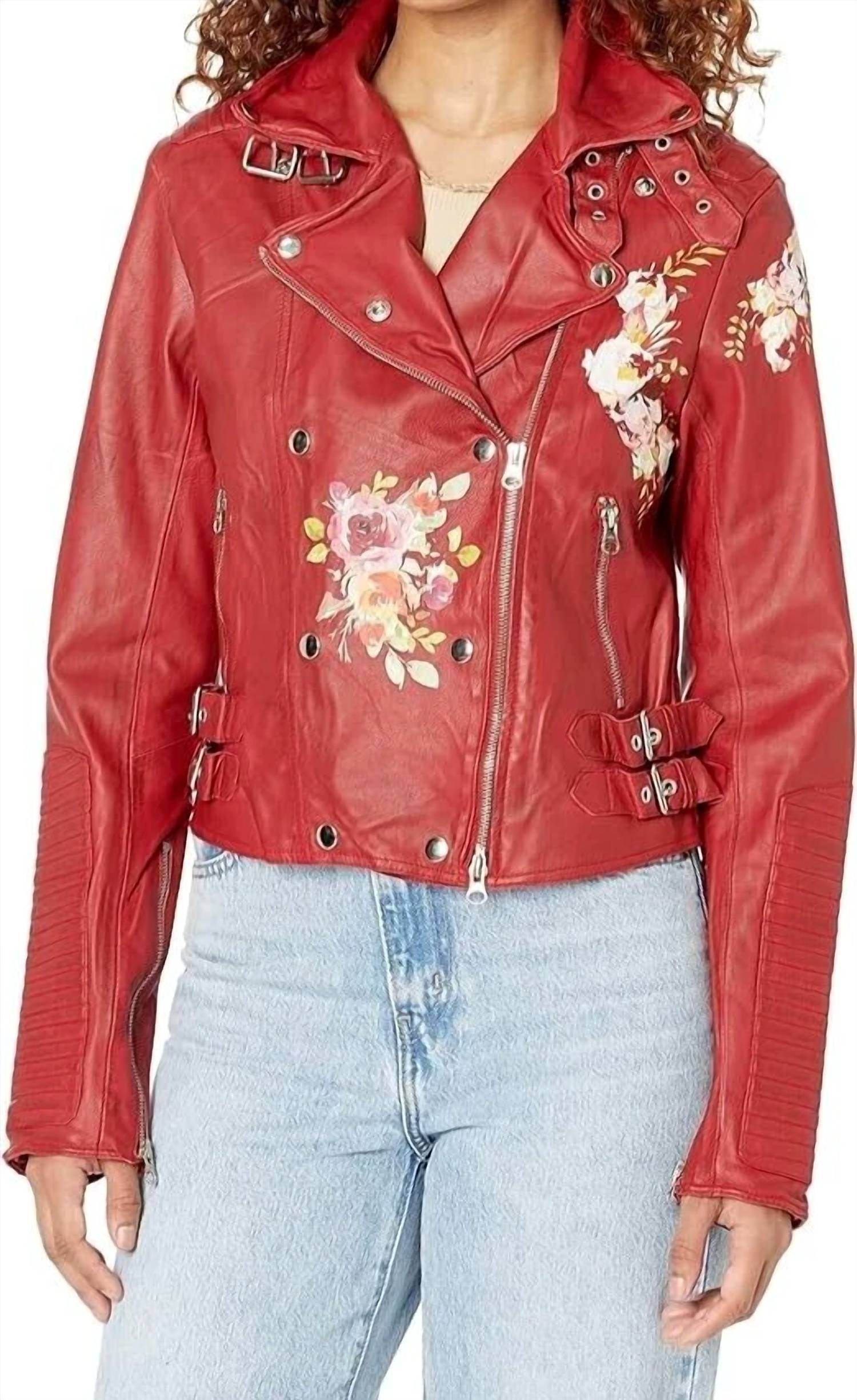 JKT NYC - Harley Floral Leather Jacket - Rack Hunt