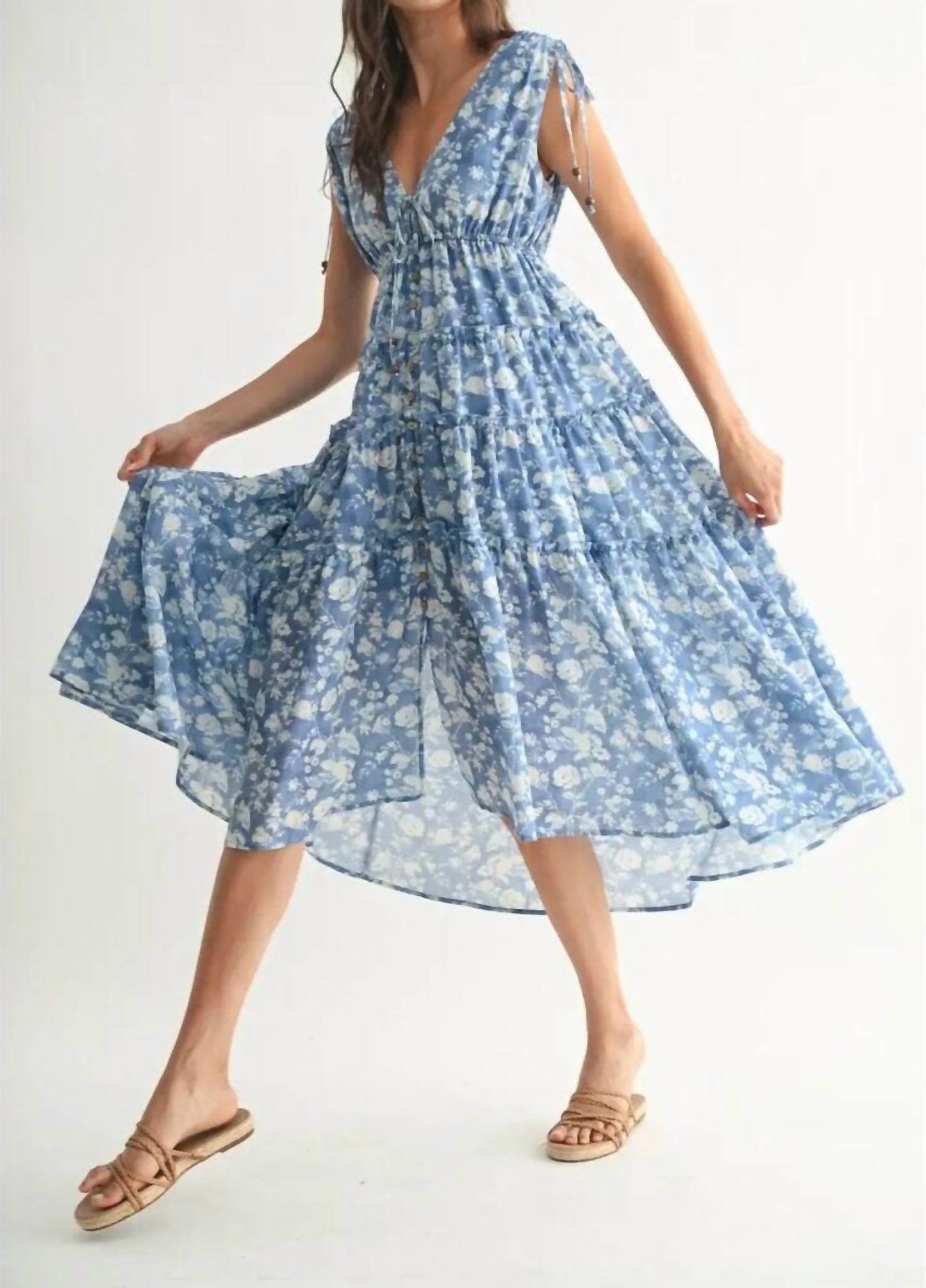 Camellia - Colorado Bell Midi Dress - Rack Hunt -