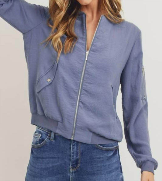 Sweet Rain - Utility Zip Up Bomber Jacket - Rack Hunt -