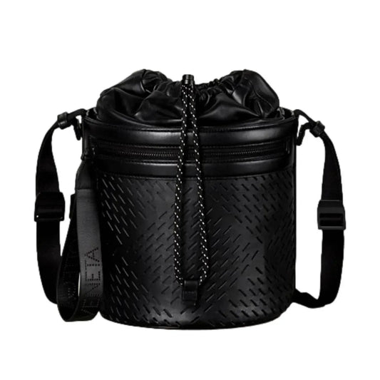 Bottega Veneta - Women's Perforated Leather Drawstring Bucket Crossbody Bag - Rack Hunt