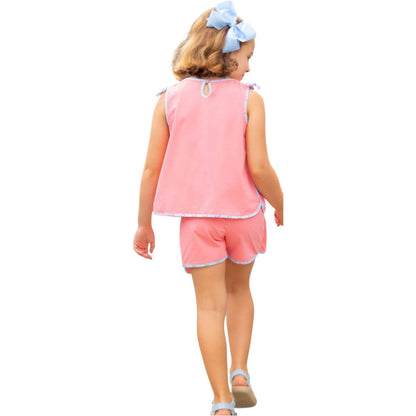 Girls Bouquet Skort Set