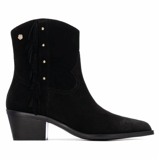 Women's Suede Fringe Ankle Booties