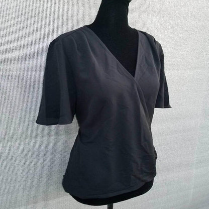 Alfani - Women's Short Sleeve V-neck Pleated Top - Rack Hunt