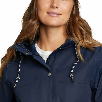 Charly Zip Up Hooded Warm Rain Jacket