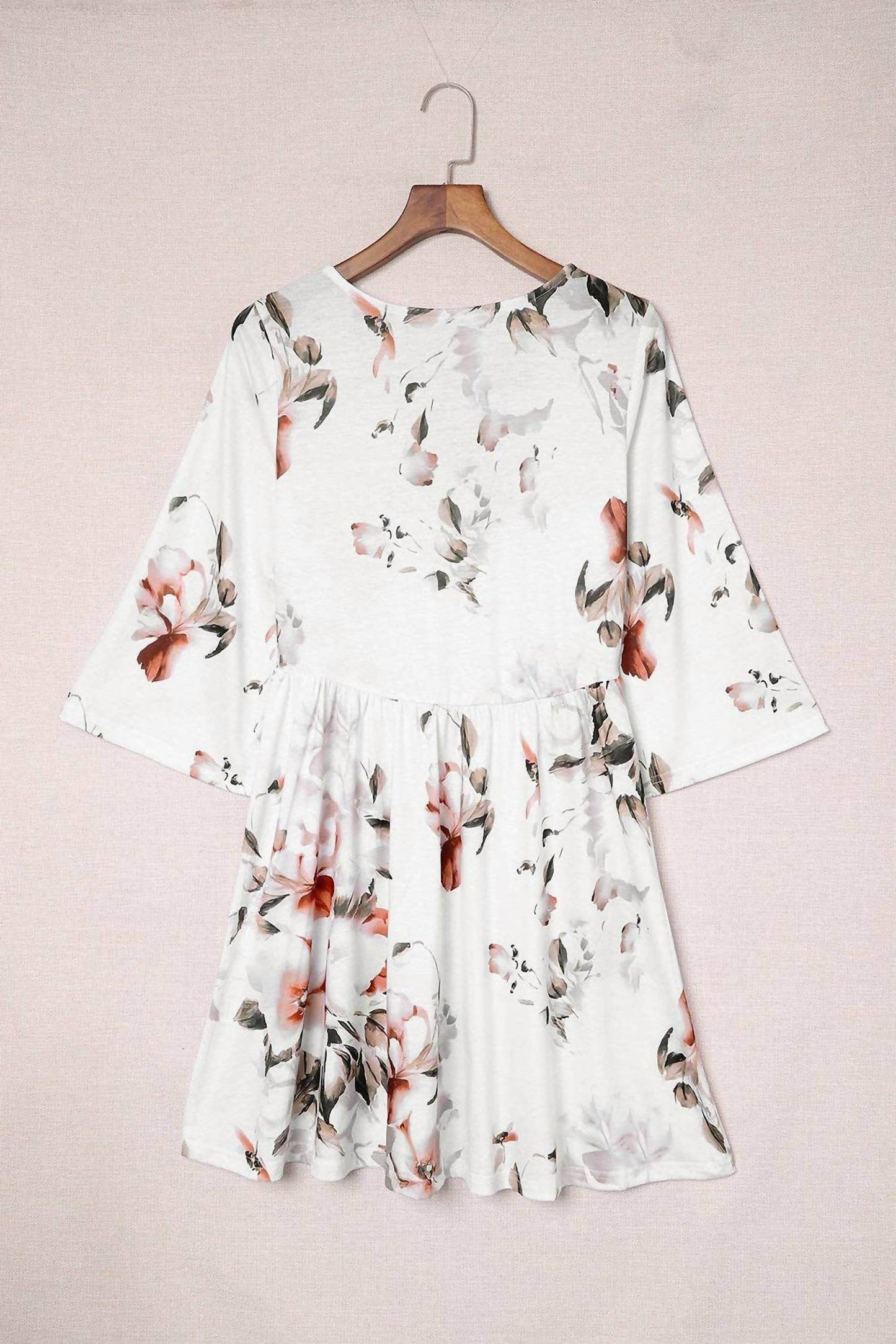 Secret Style Source - Floral 3/4 Sleeve Dress - Rack Hunt -