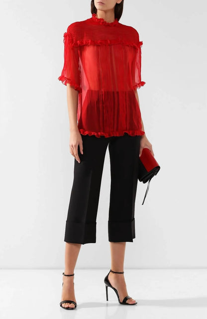Valentino - Chiffon Ruffle Shirt - Rack Hunt