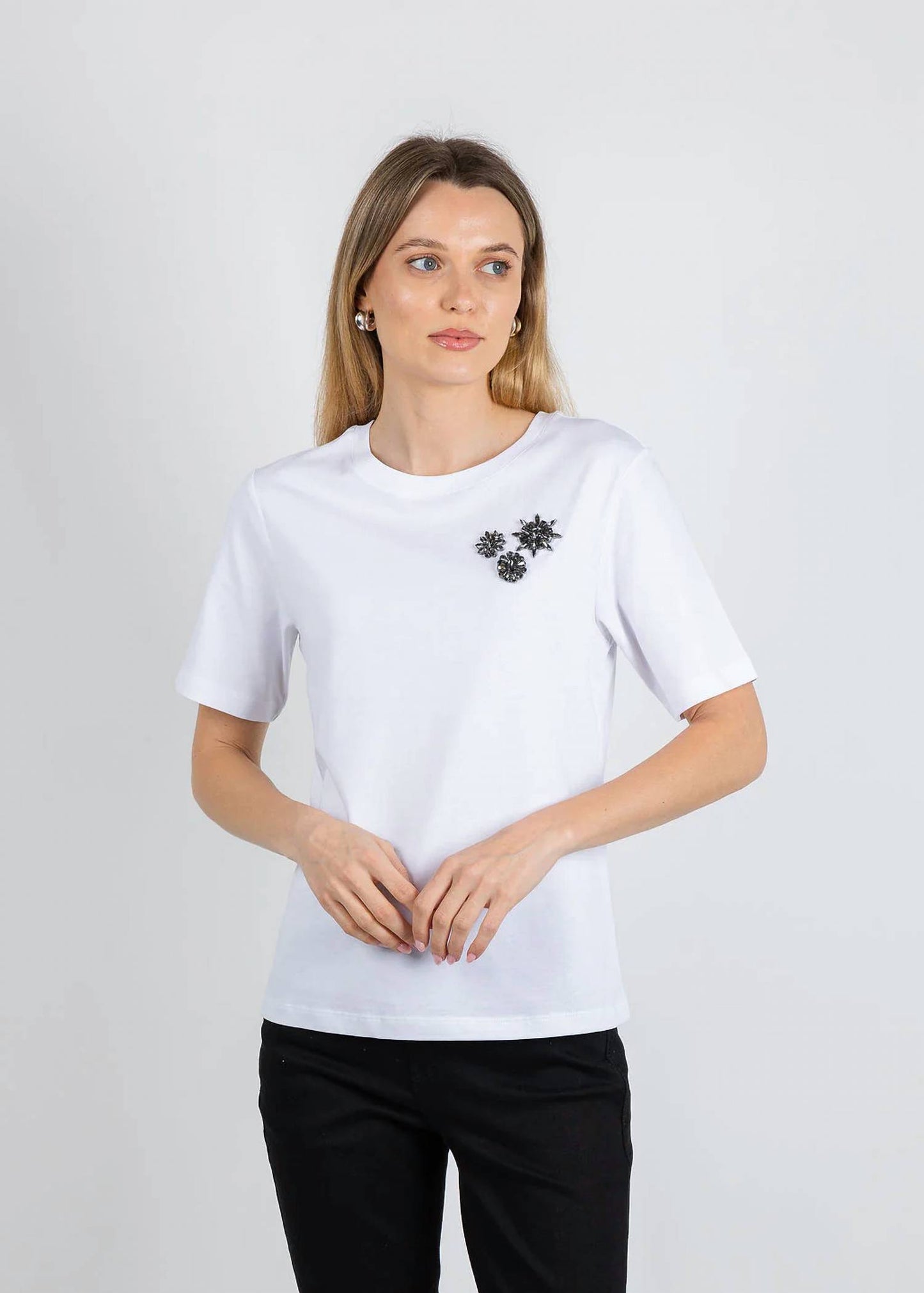 Flower Gem Short Sleeve Tee