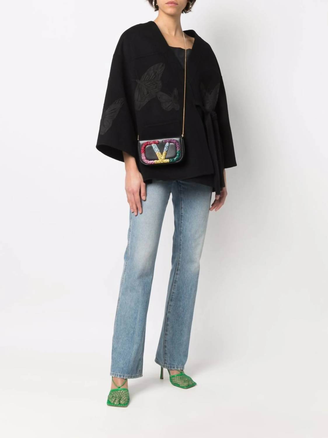 Valentino - Embroidered Butterfly Wrap Jacket - Rack Hunt