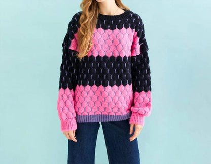 Marissa Stripe Bubble Stitch Sweater
