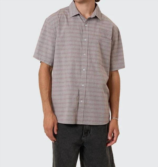 Stripe Check Short Sleeve Shirt