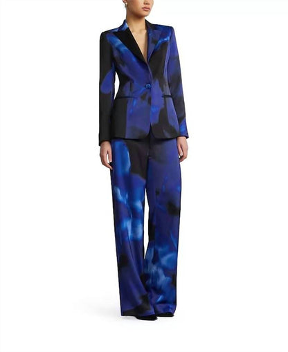Printed Blazer and Matching Relaxed Pantsuits