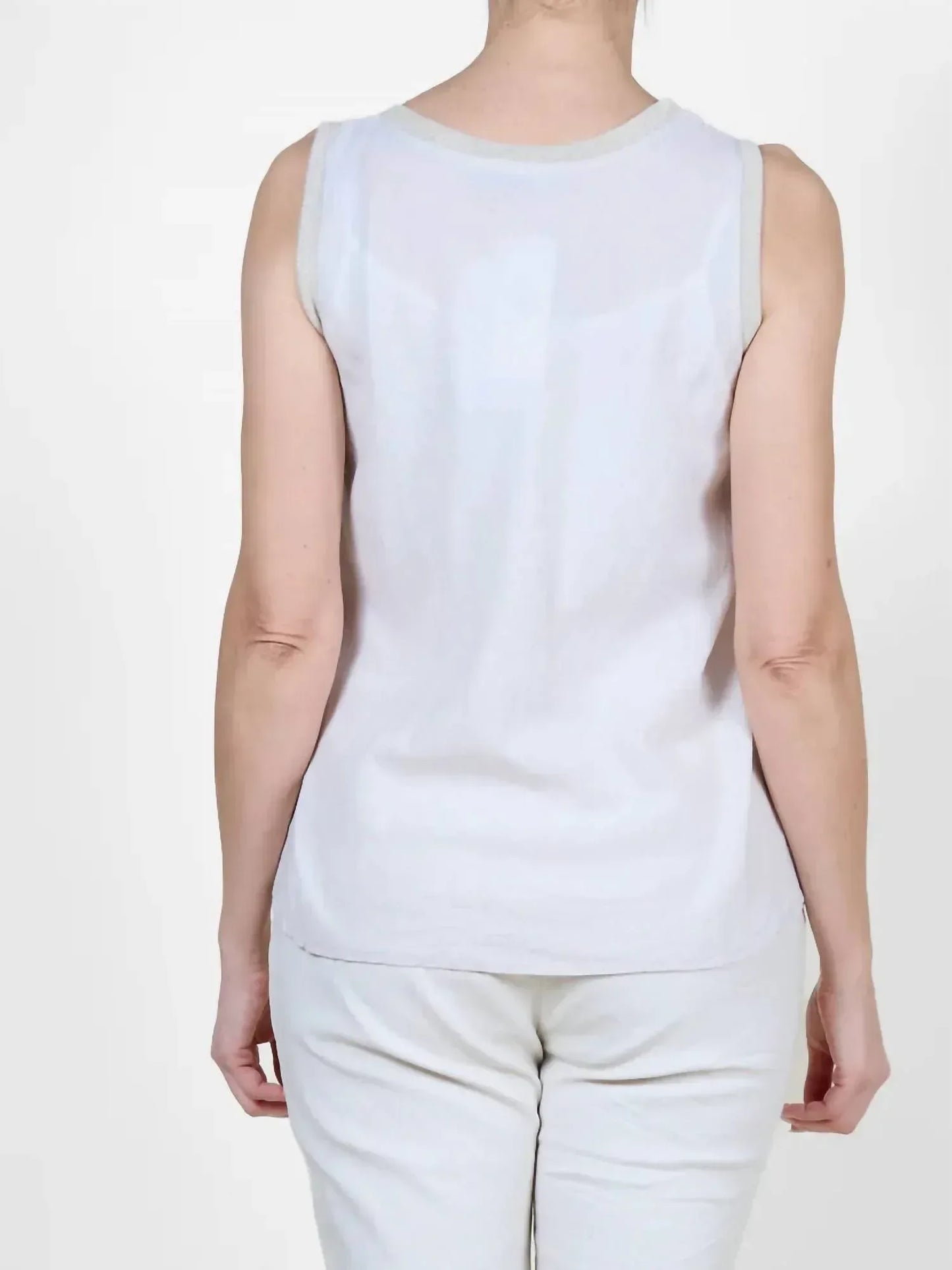 Angela Mara - Sleeveless Floral Allover Applique Tank Top - Rack Hunt