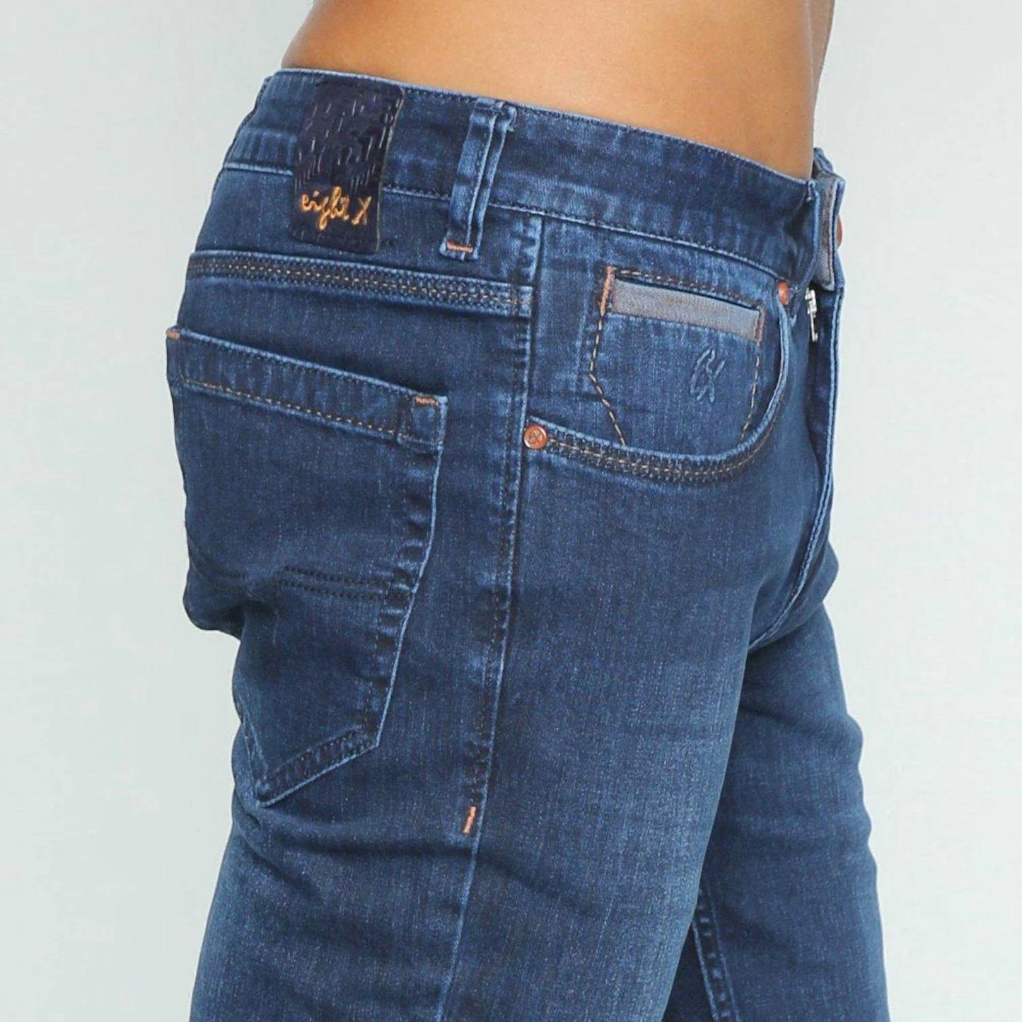 Men's Stretch Denim Jeans With Fade