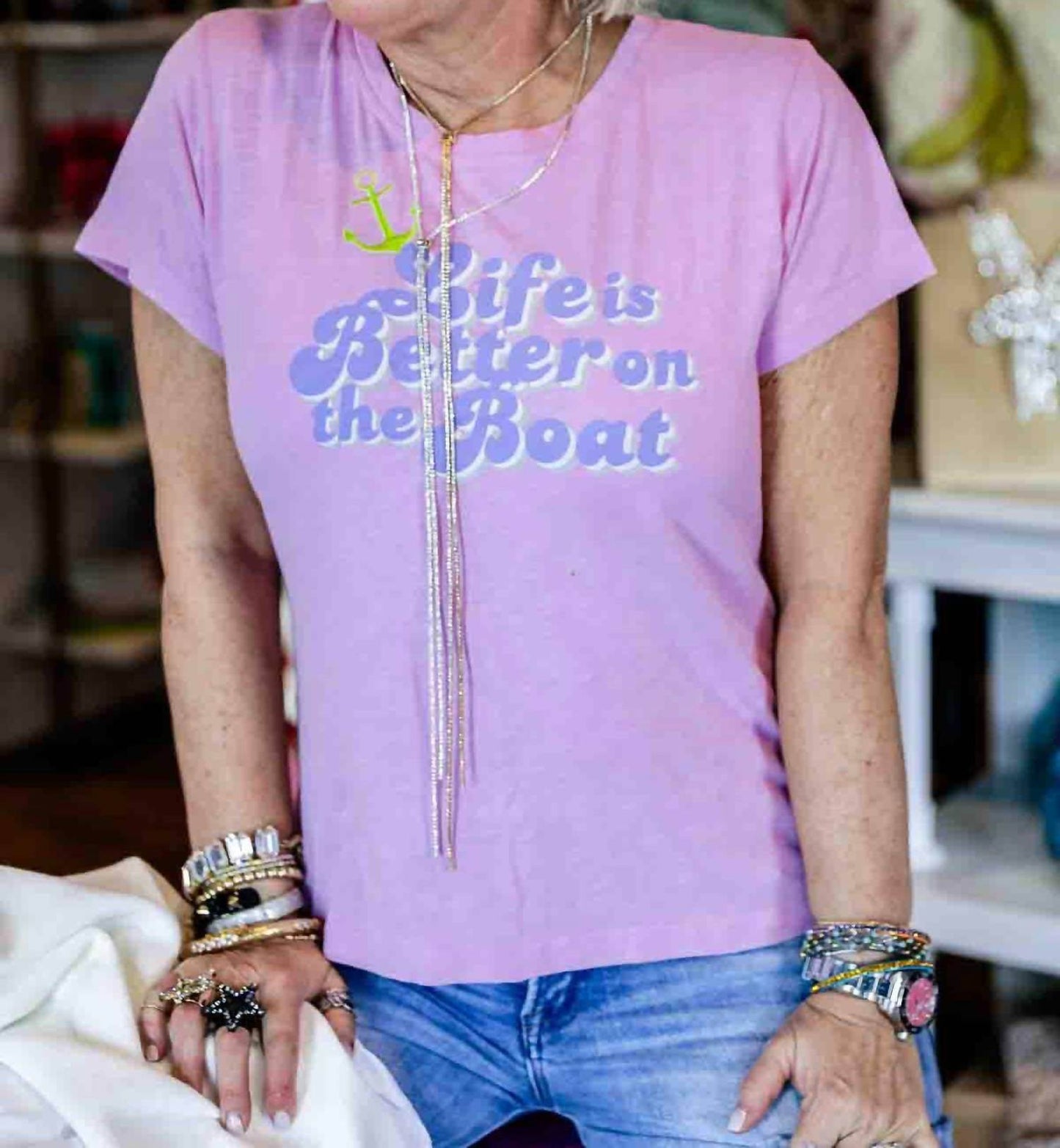 All Us - Life Is Better on a Boat Tee - Rack Hunt