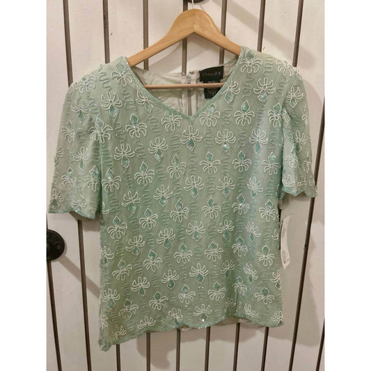 Chaudry - Women's Silk Beaded Blouse - Rack Hunt -