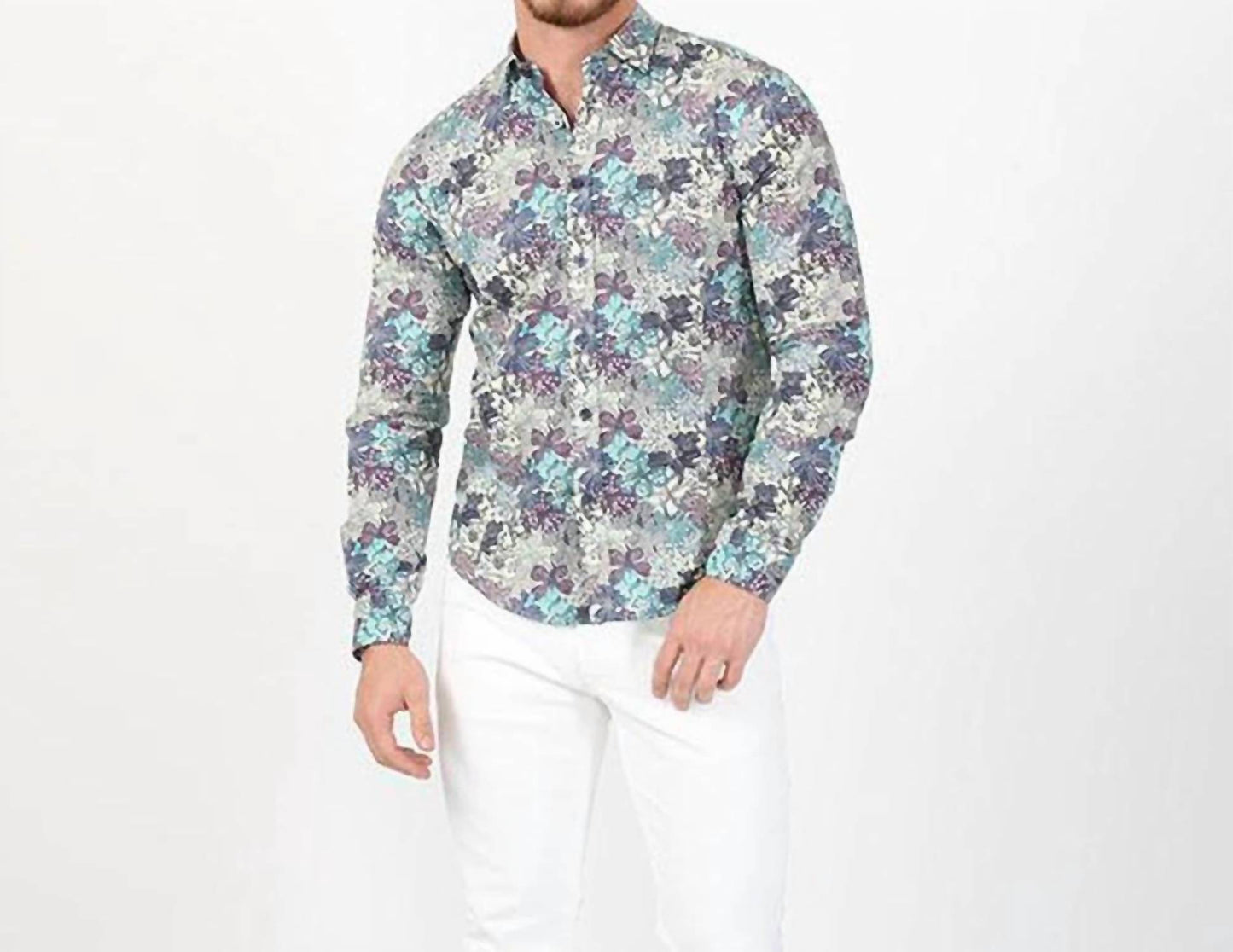 Cool Breeze Floral Button Down Shirt