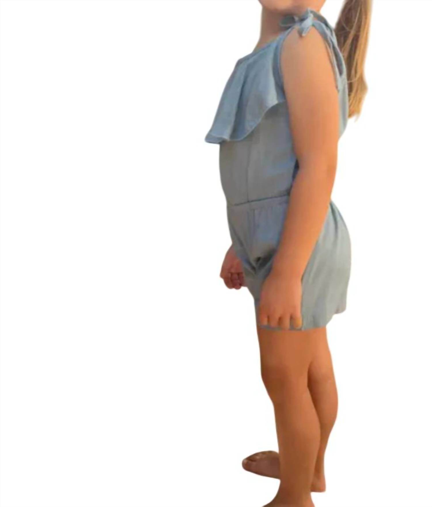 Carken Design - Girls Linen Tie Romper - Rack Hunt -