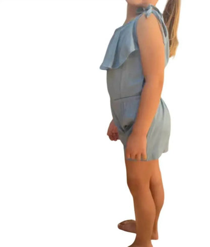 Carken Design - Girls Linen Tie Romper - Rack Hunt