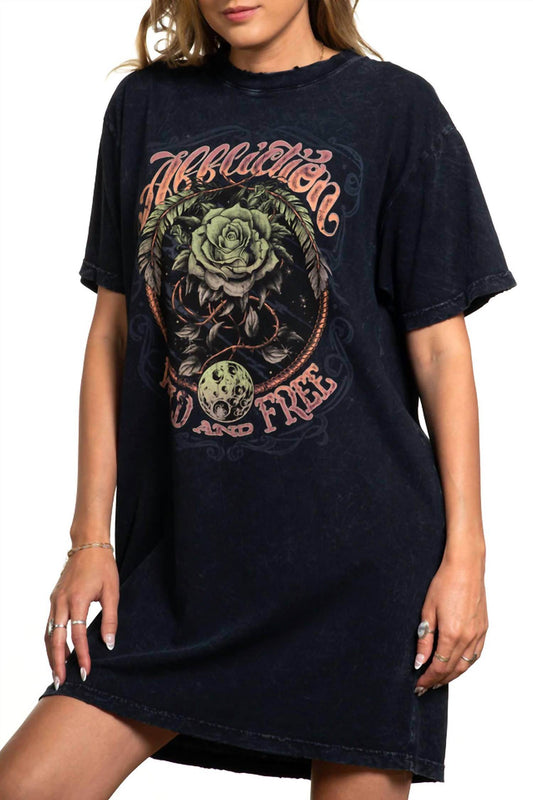 Affliction - Cosmic Wild Short Sleeve Shirt Dress - Rack Hunt -