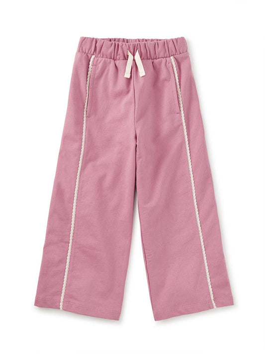 Girl's Lace Trim Track Pants