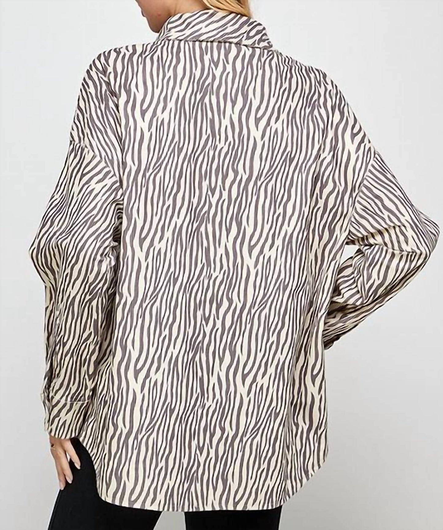 Animal Print Corduroy Jacket