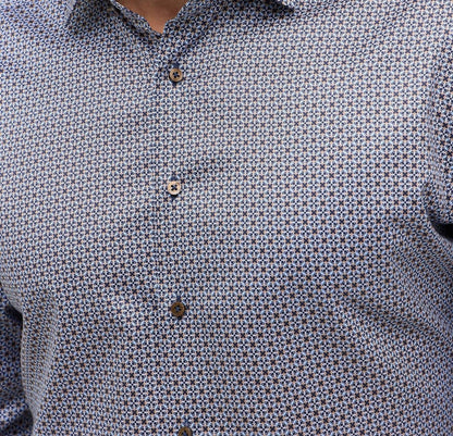 Printed Twill Modern Fit Shirt