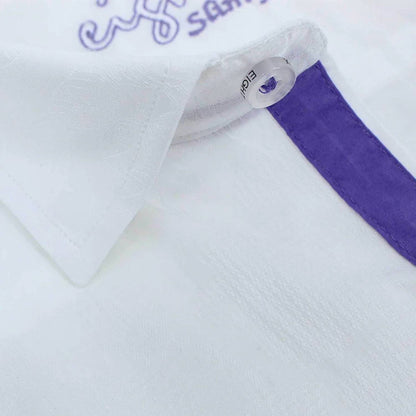 Jacquard Button Down Shirt With Trim