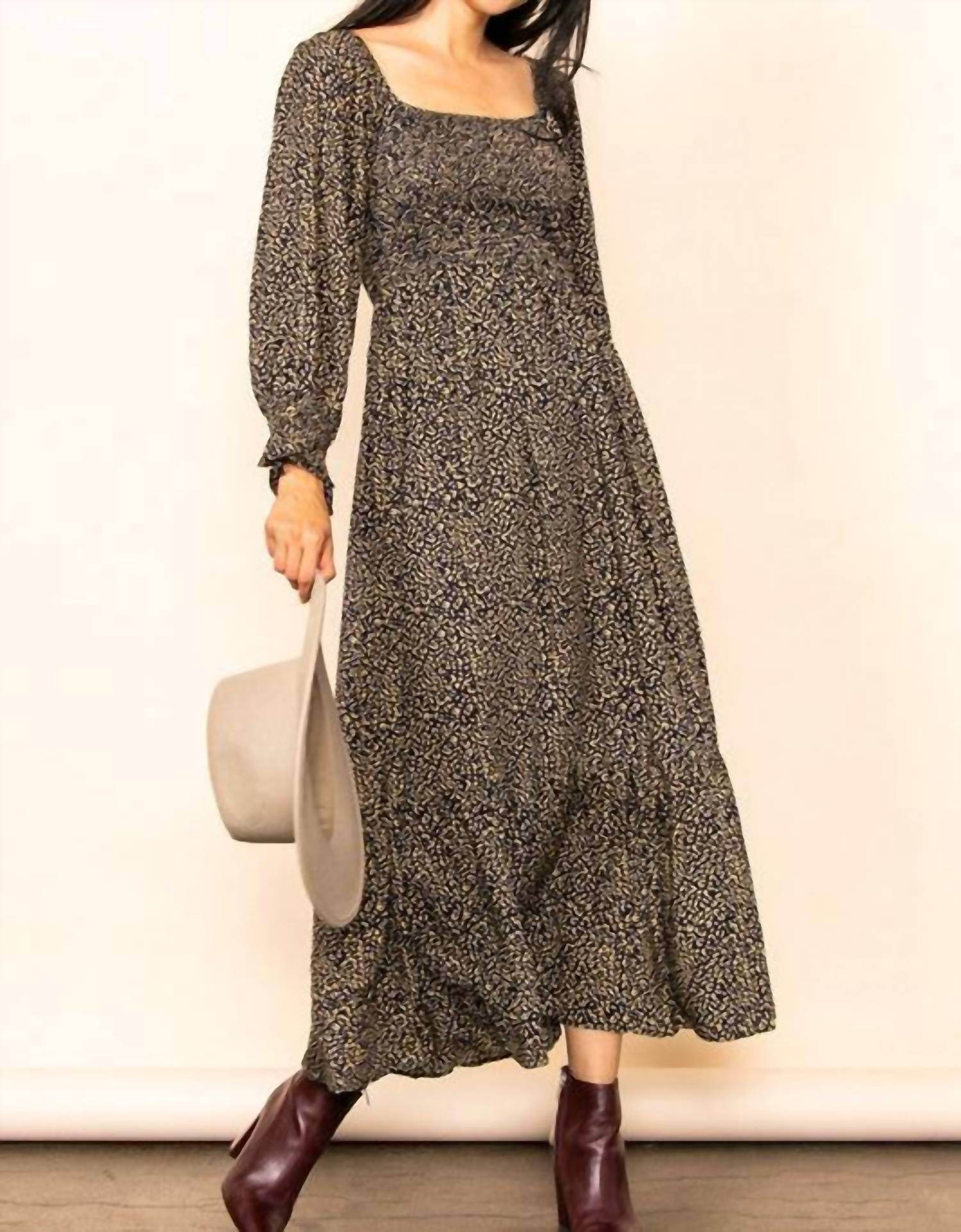 Elloh - Women's Leopard Maxi Dress - Rack Hunt -