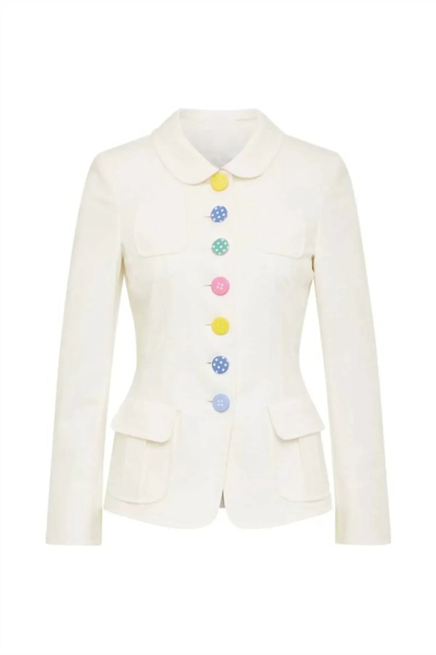 MAISON COMMON - Multi Mini Polka Dot Buttons Jacket - Rack Hunt