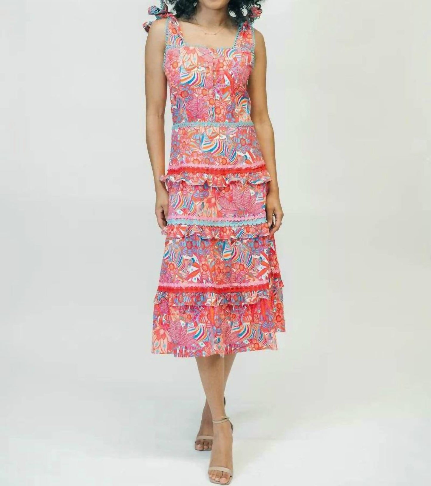 Tropical Trapeze Naomi Dress
