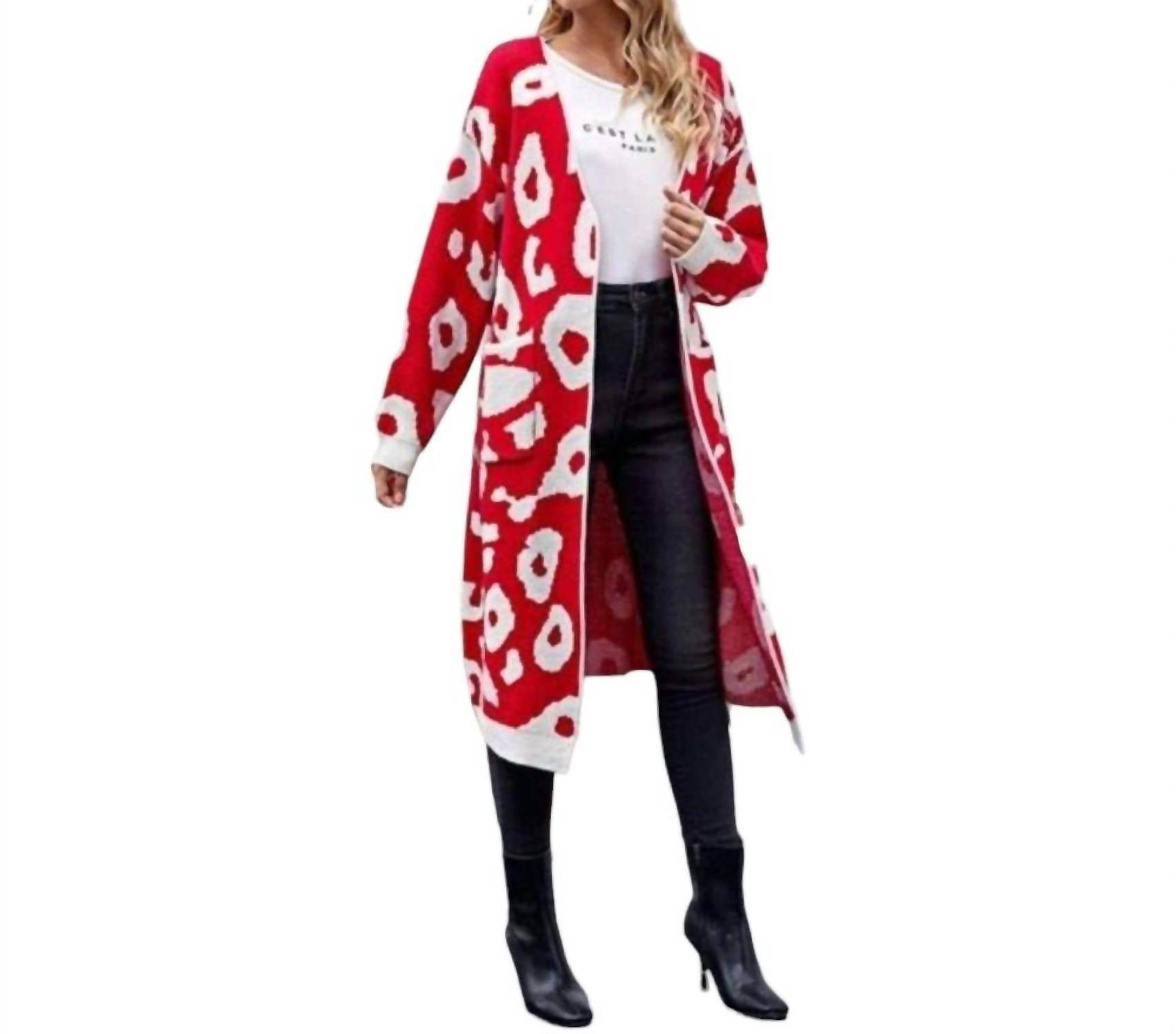 Kara and Kate - Open Front Leopard Print Cardigan - Rack Hunt -