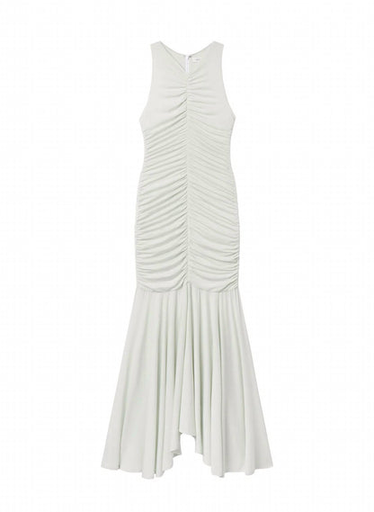 Ayla Ruched Knit Midi Dress