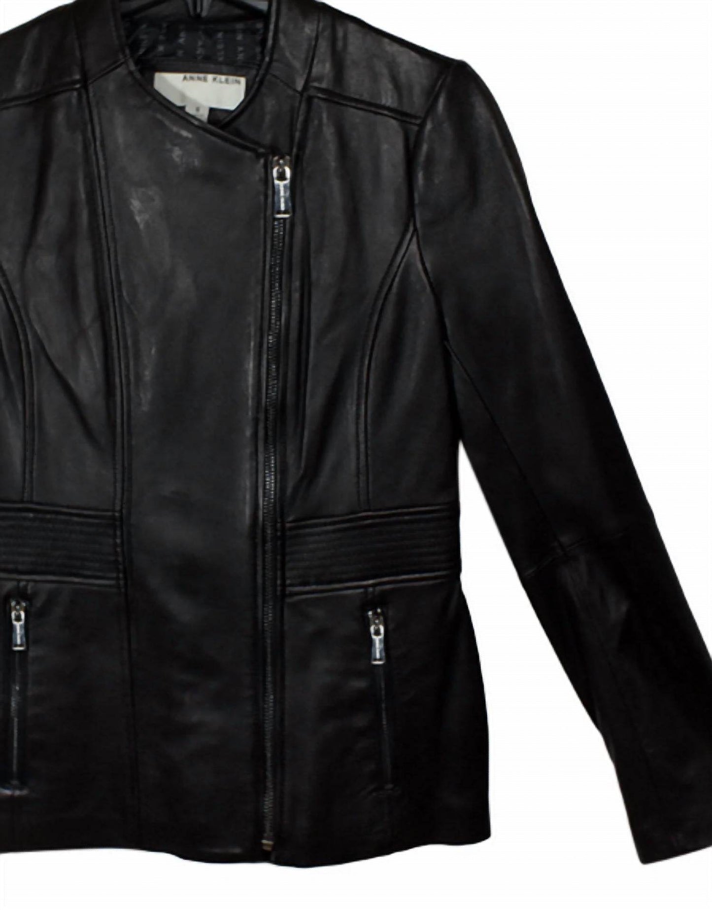 ANNE KLEIN - Women's Leather Scuba Jacket - Rack Hunt -