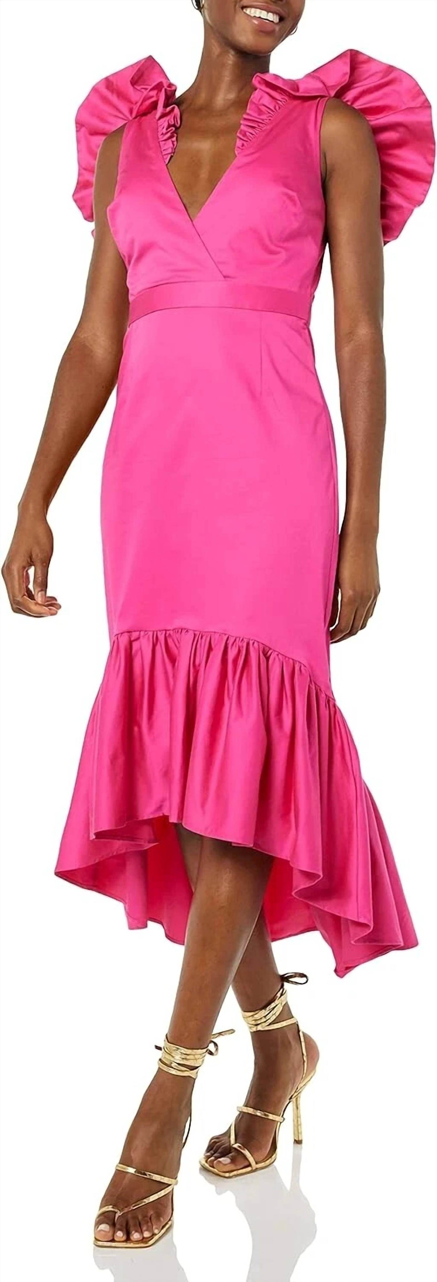 Making the Cut - Ruffle Flounce Midi Dress - Rack Hunt -